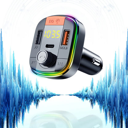 FM-Bluetooth-Modulator Yesido Y45, 2 x USB-A - 1 x USB-C - 1 x microSD