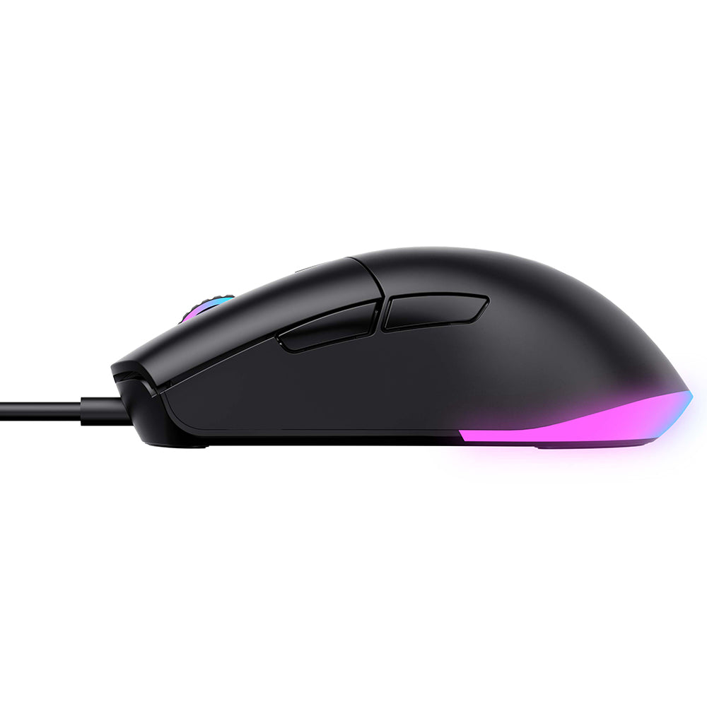 Gaming-Maus HAVIT MS1038 mit Kabel, USB, RGB, 1200DPI - 7200DPI, 1.6m, Schwarz