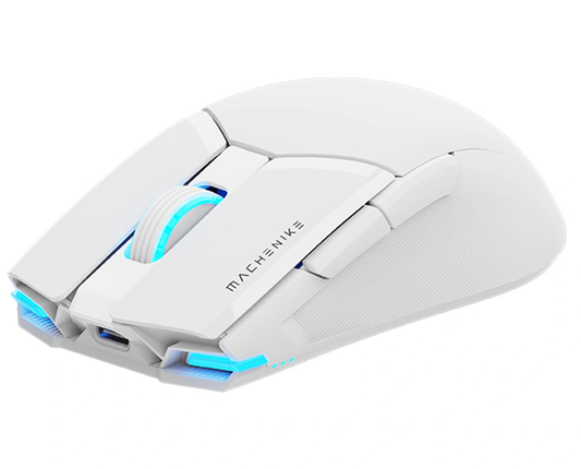 Wireless Gaming Maus Machenike M7 Pro, 1000DPI - 26000DPI, RGB, Weiß
