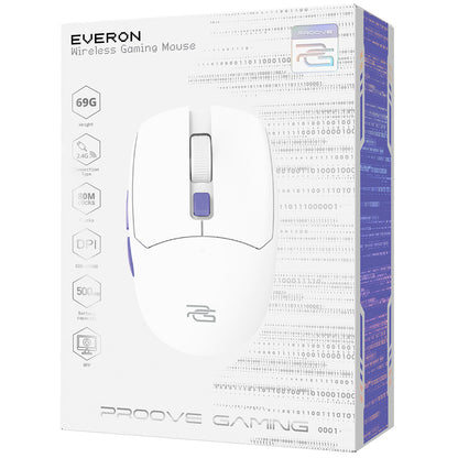Gaming-Maus Wireless Proove Everon, 800DPI - 10000DPI, Weiß WMEV00022002