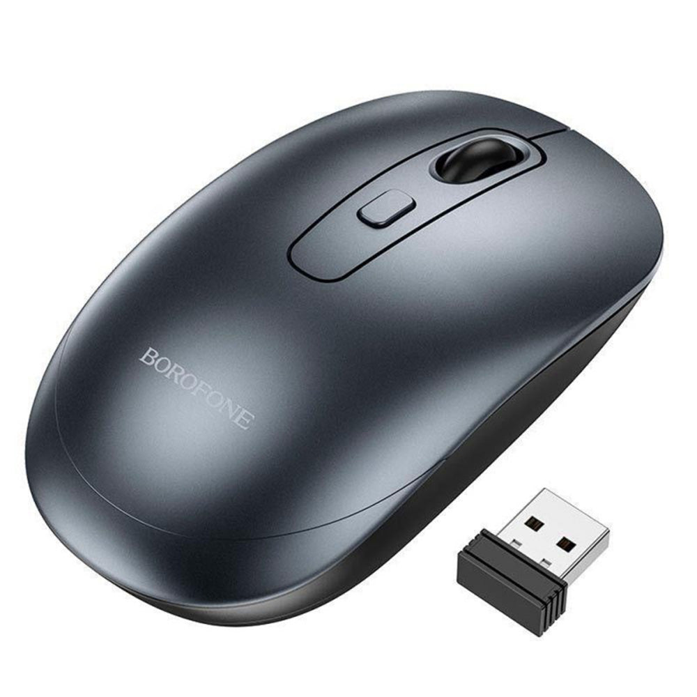 Wireless-Maus Borofone BG13 Winner, 1600DPI, Grau