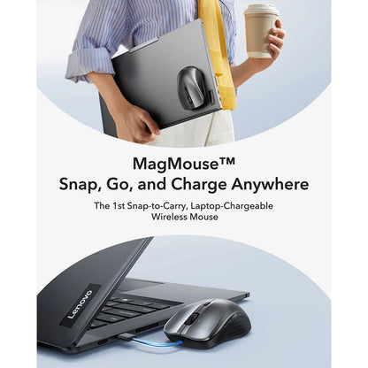 Wireless-Maus ESR MagMouse, 800DPI - 4800DPI, Grau