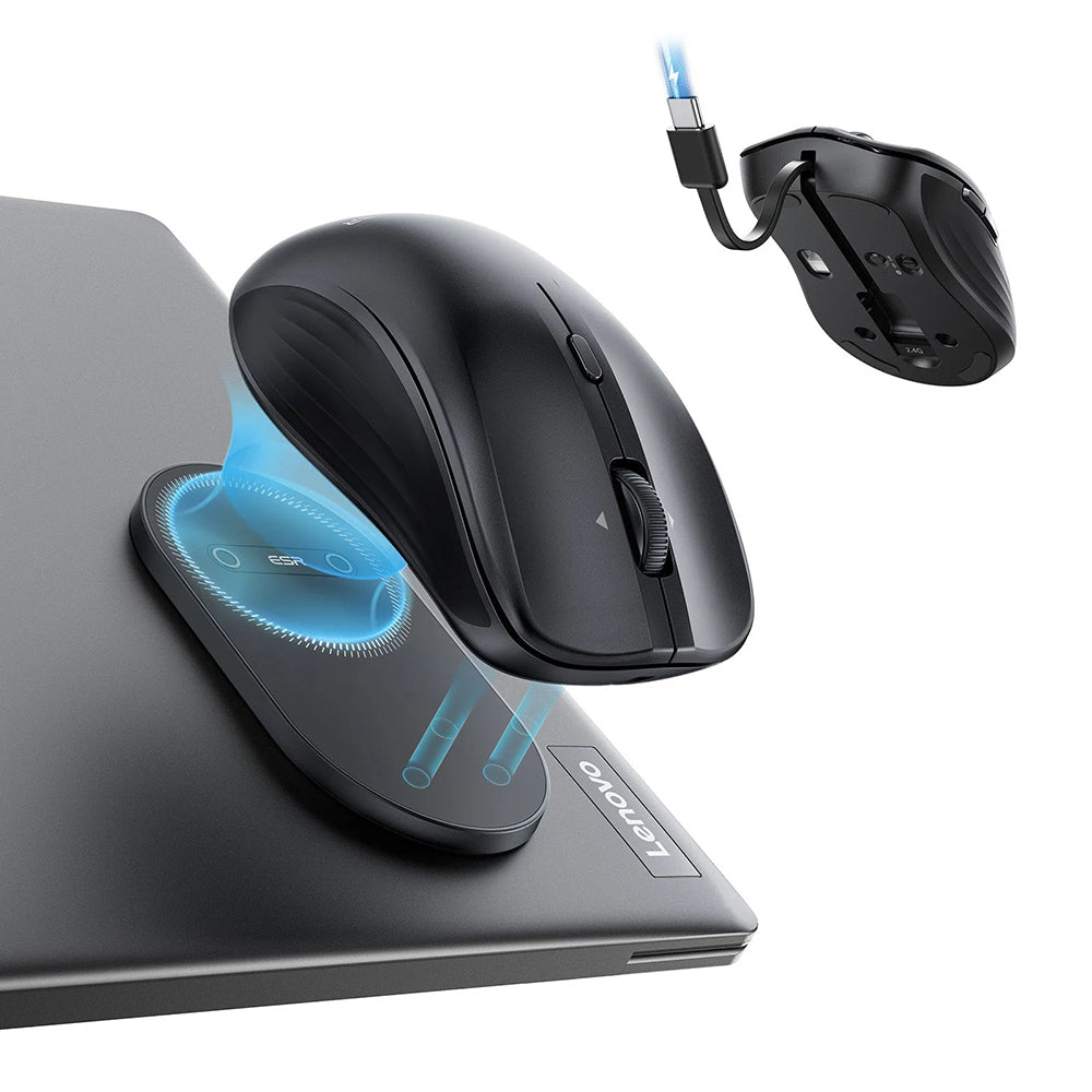 ESR MagMouse Wireless Mouse, 800DPI - 4800DPI, BT / Wi-Fi, Black