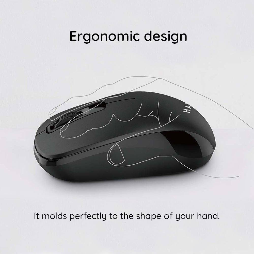 Wireless-Maus HAVIT MS626GT, 1200DPI, Schwarz Grau