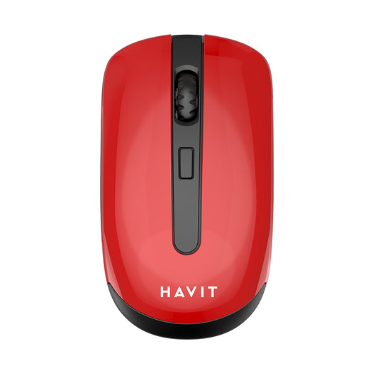 Wireless-Maus HAVIT MS989GT, 800DPI - 1600DPI, Schwarz Rot