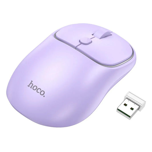 Wireless-Maus HOCO GM25, 1600DPI, BT / Wi-Fi, Lila