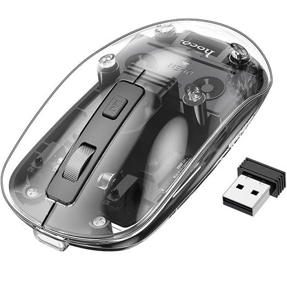 Drahtlose Maus HOCO GM29, 1600DPI, BT / Wi-Fi, Schwarz