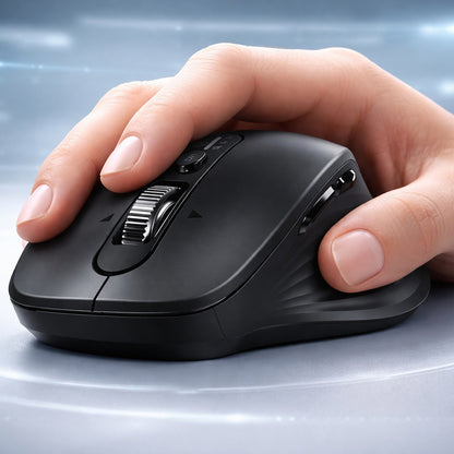 Wireless-Maus UGREEN M752 (75498B), 5000DPI, BT / Wi-Fi, Schwarz