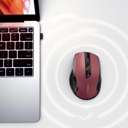 Wireless-Maus UGREEN MU006, 4000DPI, Rot