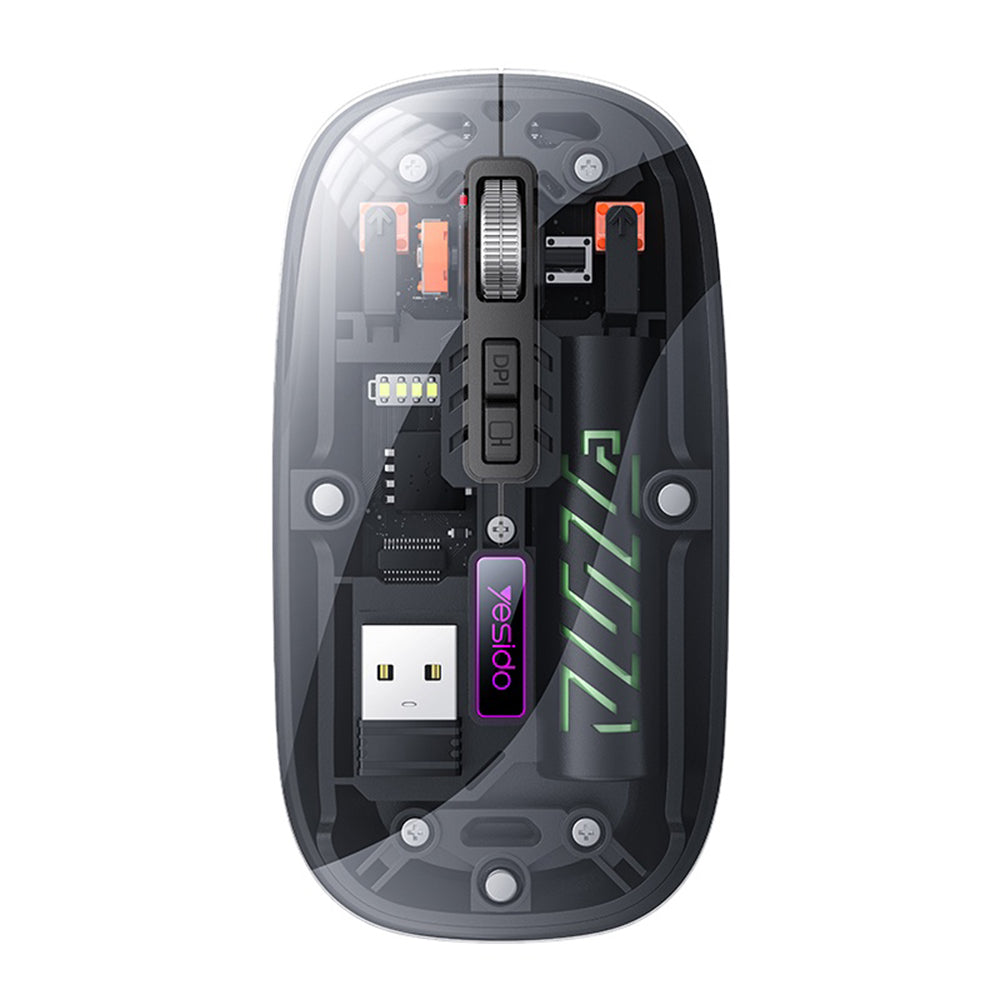 Kabellose Maus Yesido KB29, 800DPI - 1600DPI, BT / Wi-Fi, Schwarz