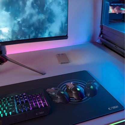 MousePad Tech-Protect A100, 100mm x 500mm, Schwarz