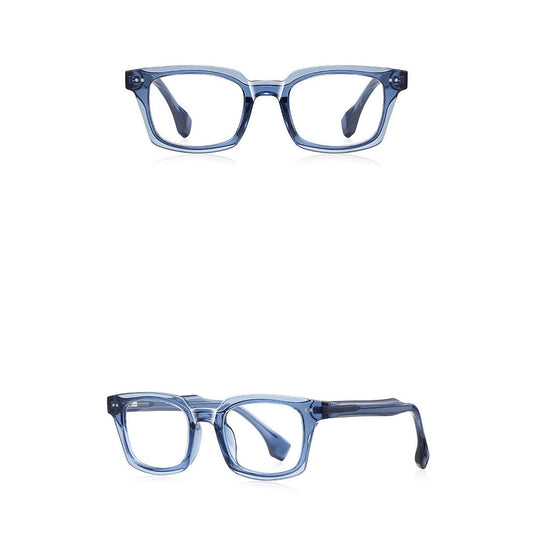 Herren-Computergläser Techsuit LS084, Anti-Blaues Licht, Blau Transparent