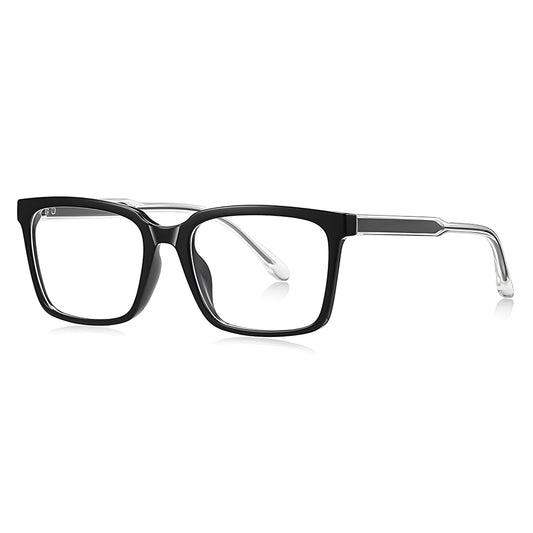Herren-Computergläser Techsuit LS091, Anti-Blaues Licht, Schwarz