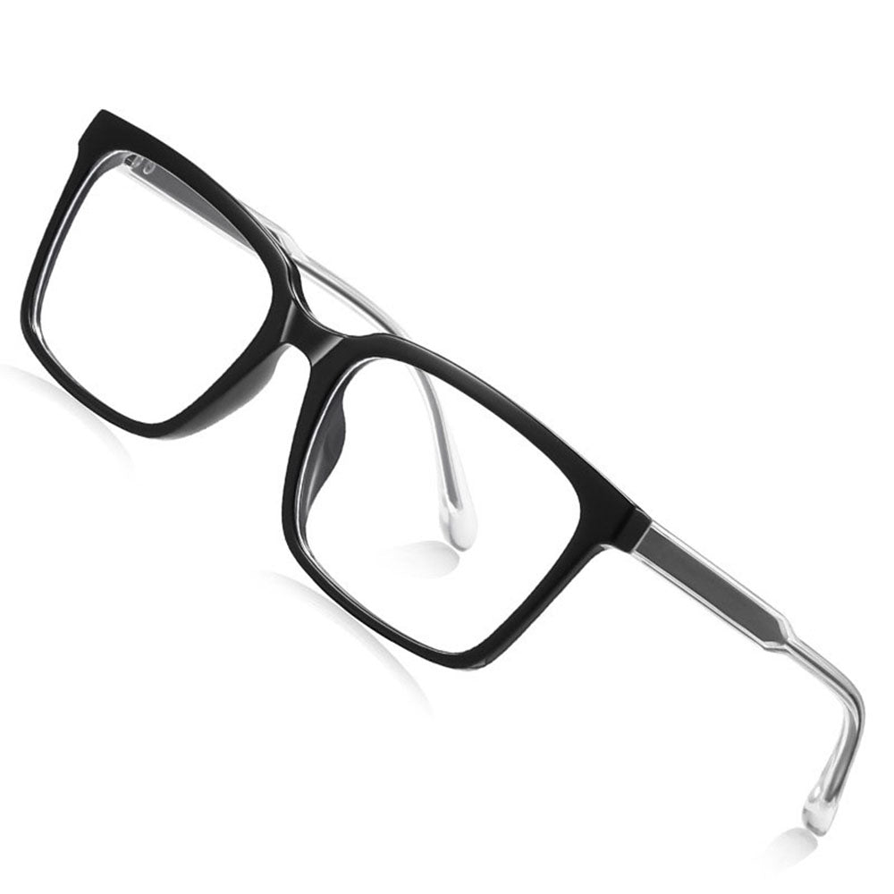 Herren-Computergläser Techsuit LS091, Anti-Blaues Licht, Schwarz