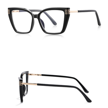 Techsuit 2260 Women's Computer Glasses, Anti-Blue Light, Black Gold