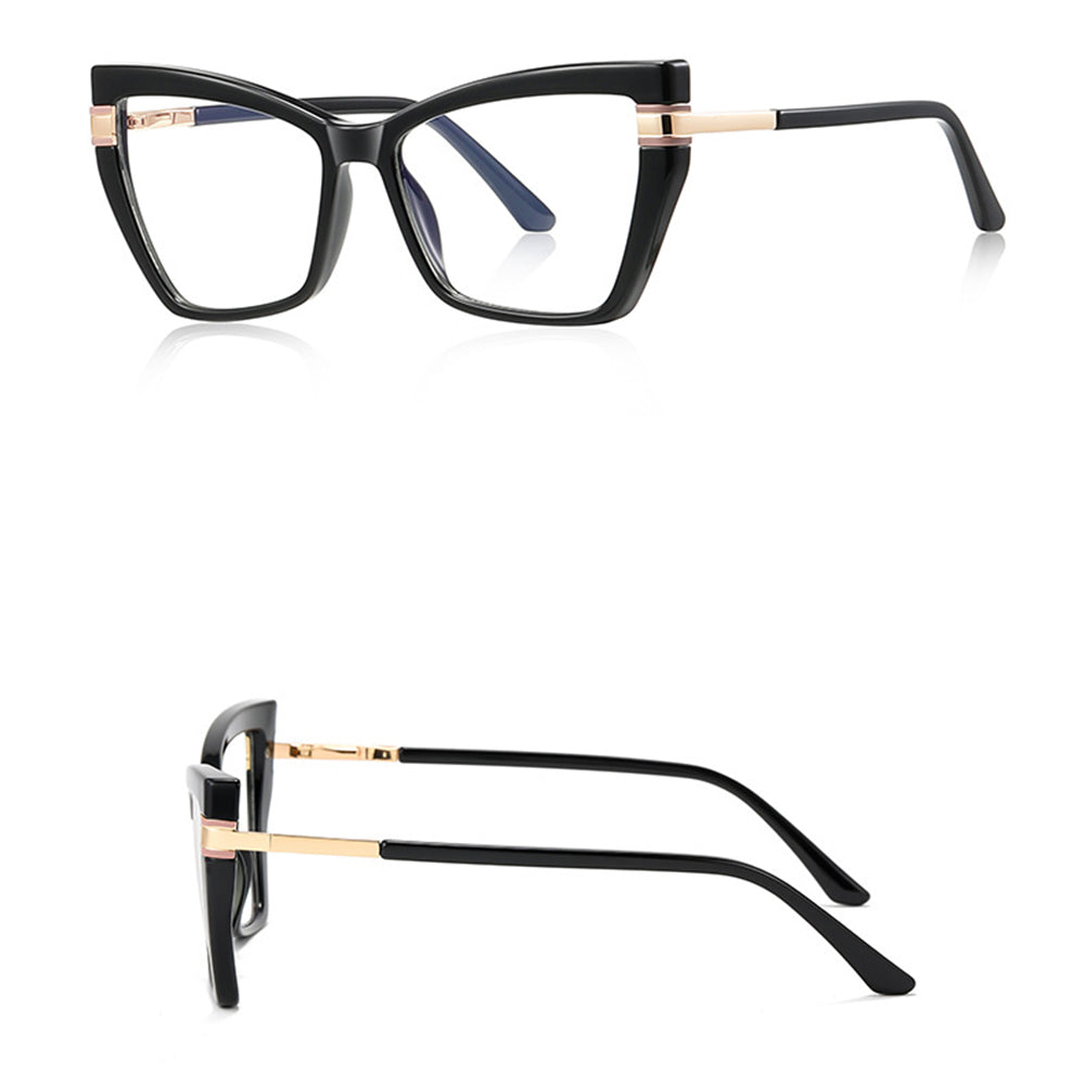 Techsuit 2269 Women's Computer Glasses, Anti-Blue Light, Black