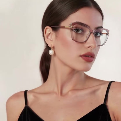 Damen Computerbrille Techsuit 2273, Anti-Blue Light, Hellbraun