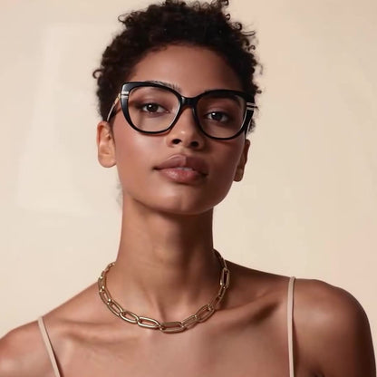 Techsuit 2274 Women's Computer Glasses, Anti-Blue Light, Black