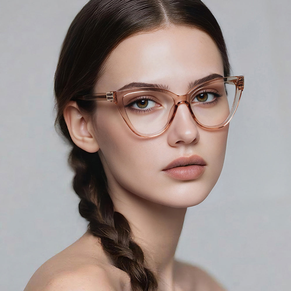 Damen Computerbrille Techsuit 2279, Anti-Blue Light, Hellbraun