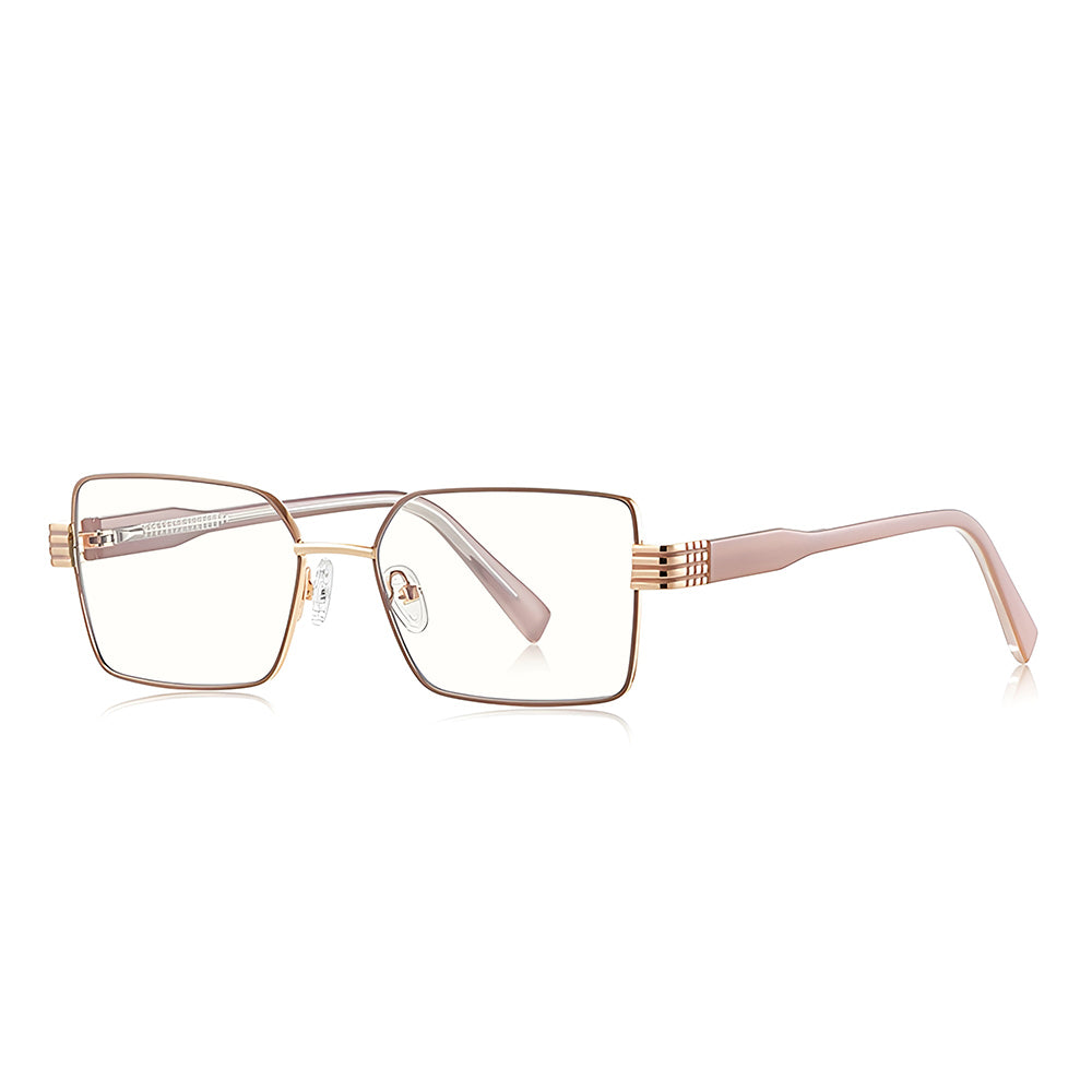 Damen Computerbrille Techsuit 3160, Anti-Blau-Licht, Rosa Gold