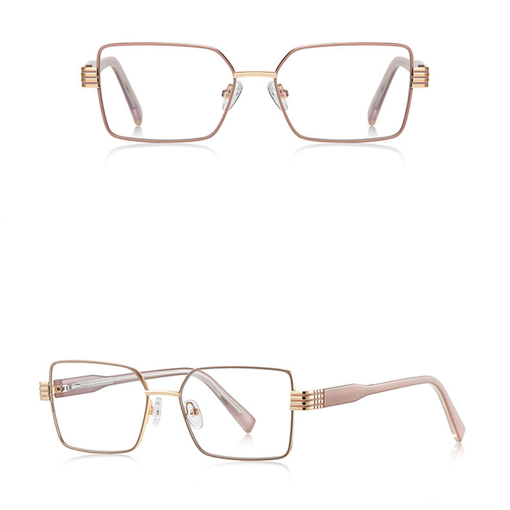 Damen Computerbrille Techsuit 3160, Anti-Blau-Licht, Rosa Gold