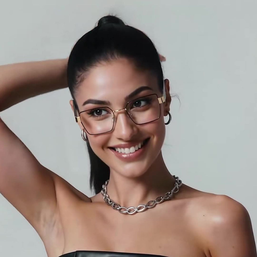 Damen Computerbrille Techsuit 3169, Anti-Blau-Licht, Braun