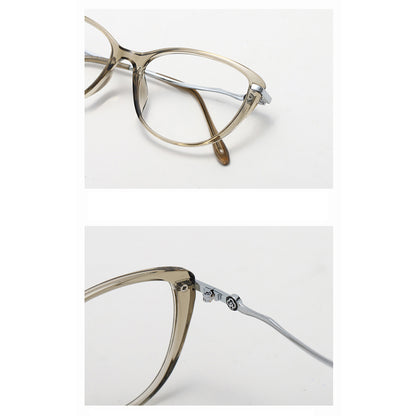 Damen Computerbrille Techsuit 86162, Anti-Blue Light, Silber Braun