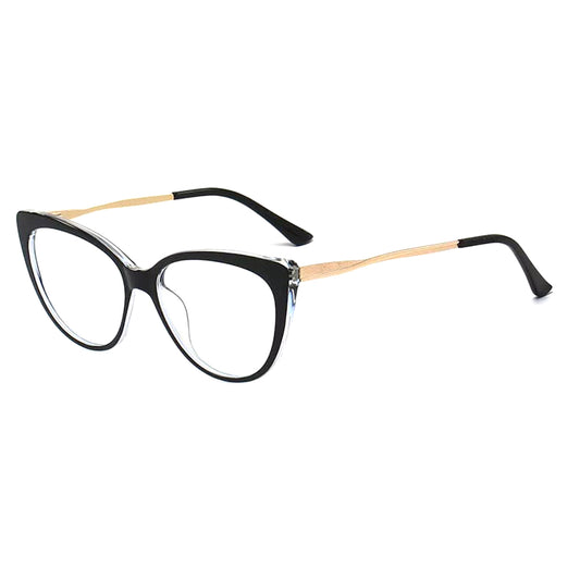 Damen-Computerglas Techsuit F5018-C72, Anti-Blaues Licht, Schwarz