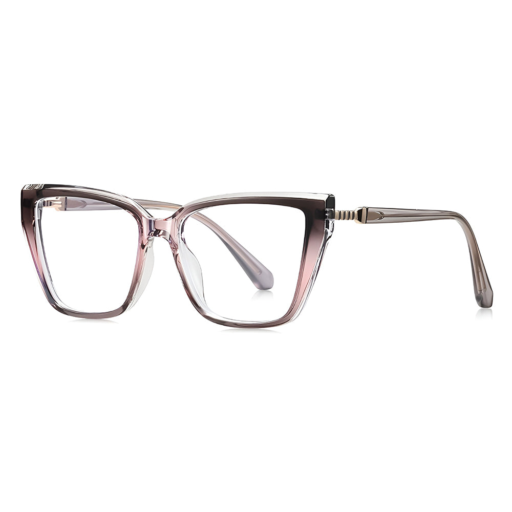 Damen-Computergläser Techsuit LS250, Anti-Blaues Licht, Rosa Verlauf