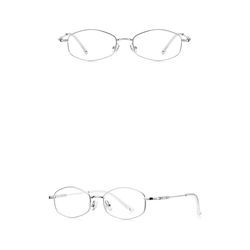 Damen-Computerbrille Techsuit LS501, Anti-Blaues Licht, Silber