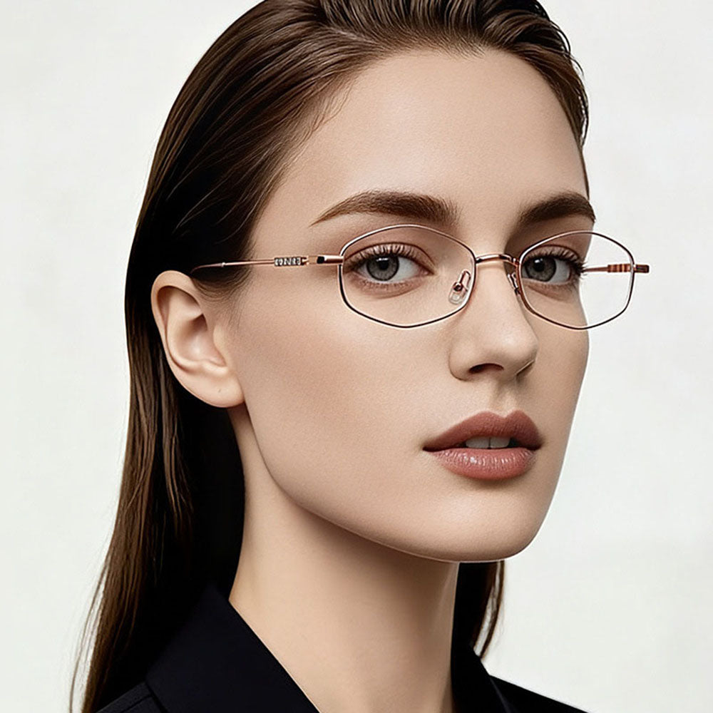 Damen-Computergläser Techsuit LS501, Anti-Blaues Licht, Roségold