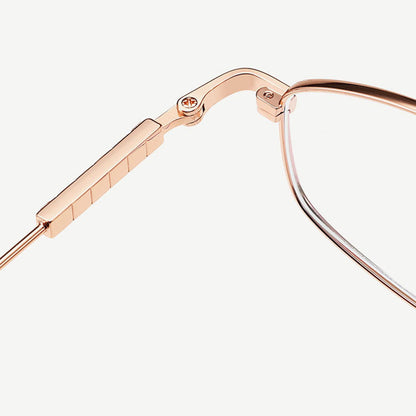 Damen-Computergläser Techsuit LS501, Anti-Blaues Licht, Roségold