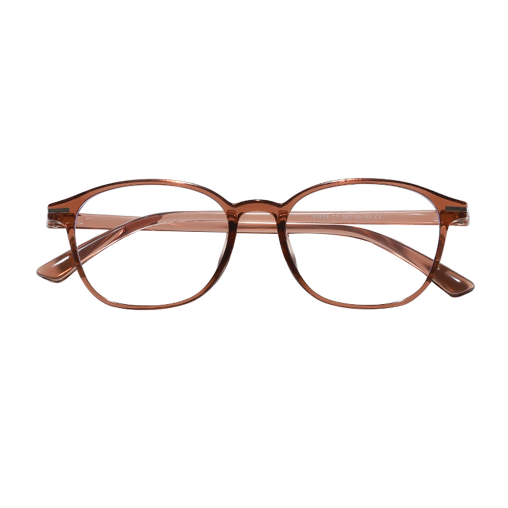 Unisex Computerbrille Techsuit 6635, Anti-Blau-Licht, Braun Lila