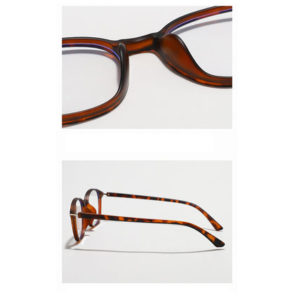 Unisex Computerbrille Techsuit 6635, Anti-Blau-Licht, Braun Lila