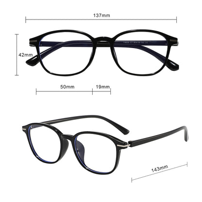 Unisex Computerbrille Techsuit 6635, Anti-Blau-Licht, Braun Lila
