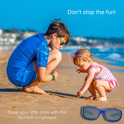 Sport-Sonnenbrille für Kinder Techsuit 800-C30, polarisiert, rot-rosa