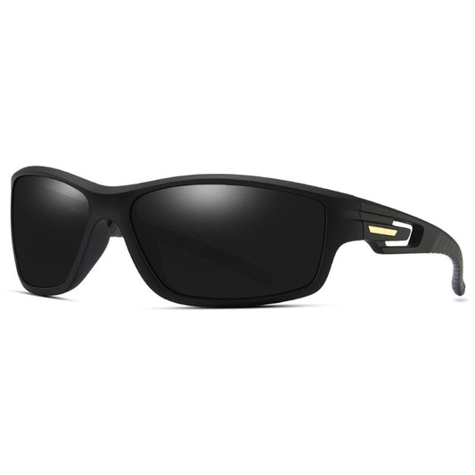 Unisex Fahrradbrille Techsuit 201910, polarisiert, schwarz