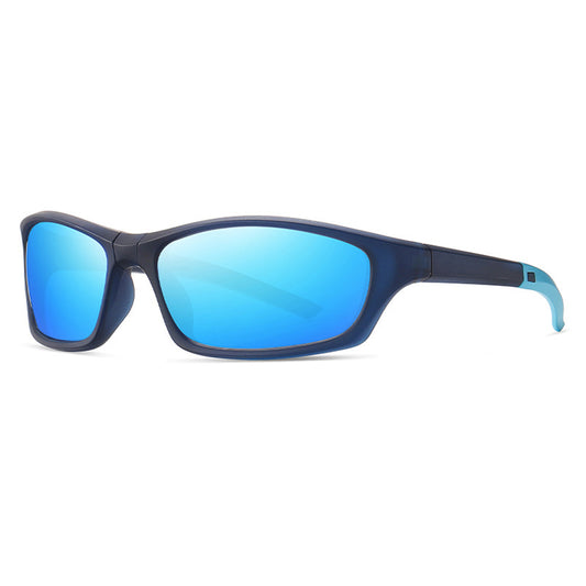 Unisex-Radbrille Techsuit 24101, polarisiert, blau