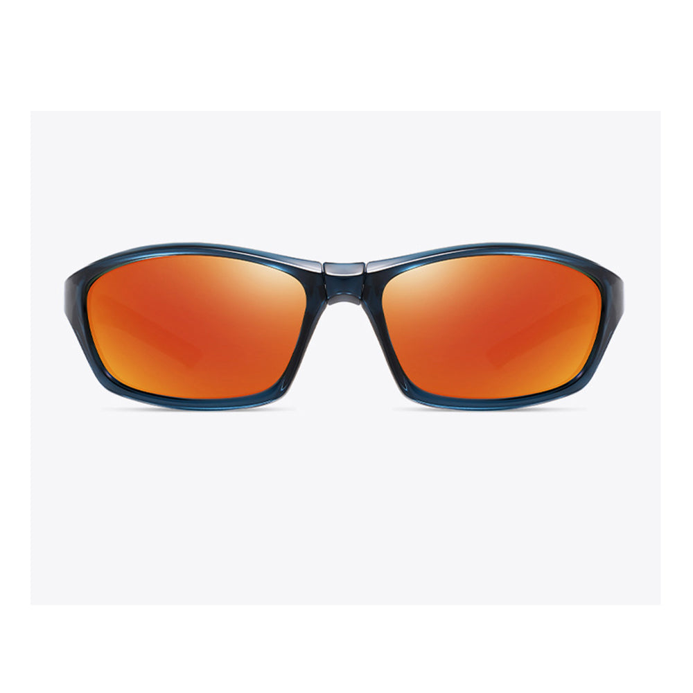 Unisex Fahrradbrille Techsuit 24101, polarisiert, schwarz-lila