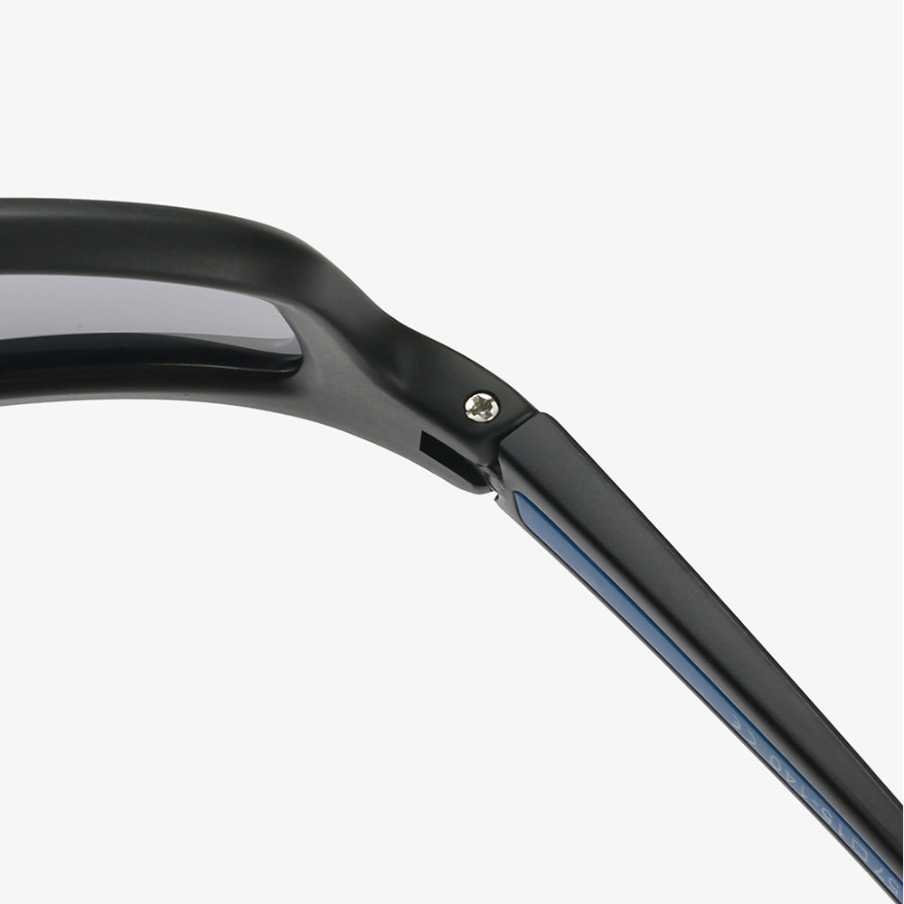 Unisex Fahrradbrille Techsuit 3047, UV-Schutz, Schwarz
