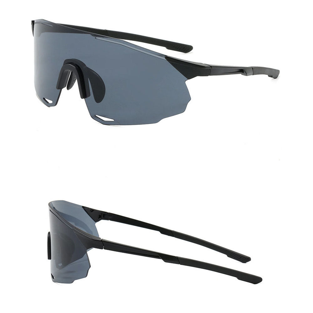Unisex Fahrradbrille Techsuit 8853, Schwarz Silber