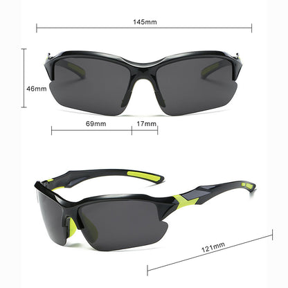 Unisex Fahrradbrille Techsuit 9301, UV-Schutz, Schwarz Blau