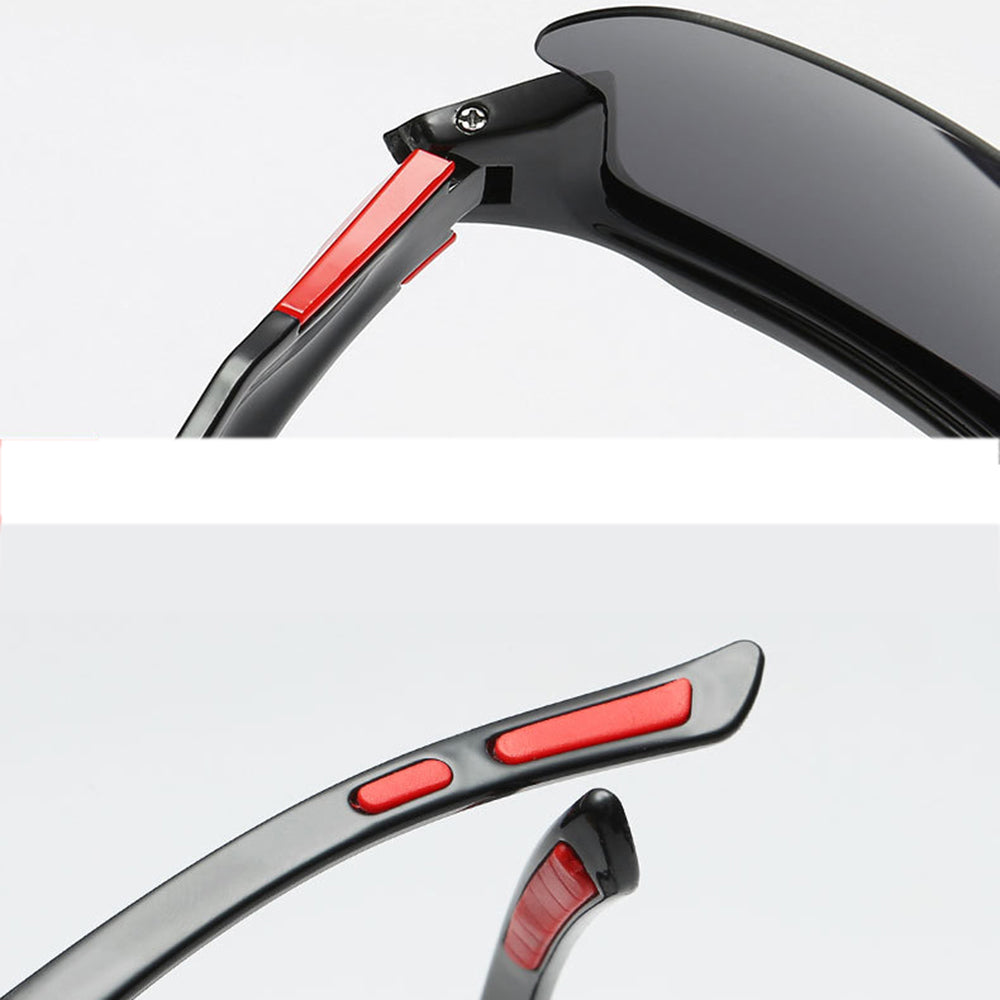 Unisex Fahrradbrille Techsuit 9301, UV-Schutz, Schwarz