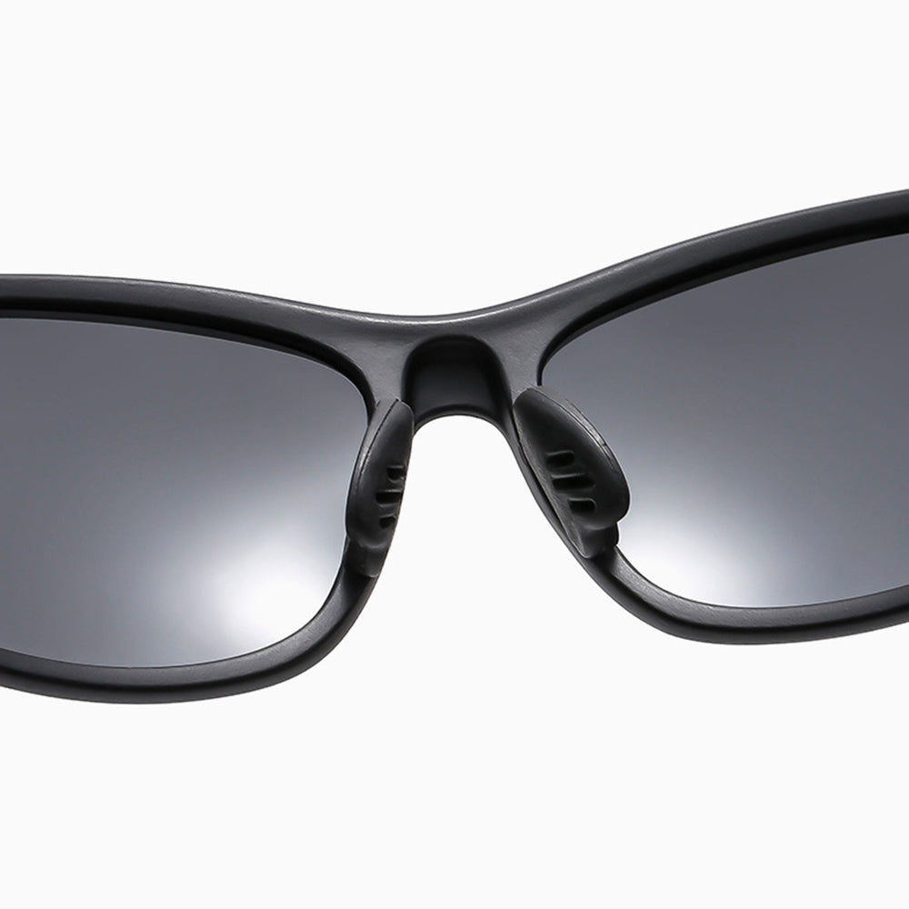 Unisex Fahrradbrille Techsuit 9309, polarisiert, schwarz braun