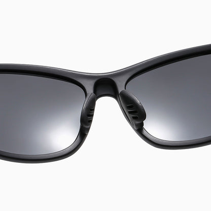 Unisex Fahrradbrille Techsuit 9309, polarisiert, schwarz braun