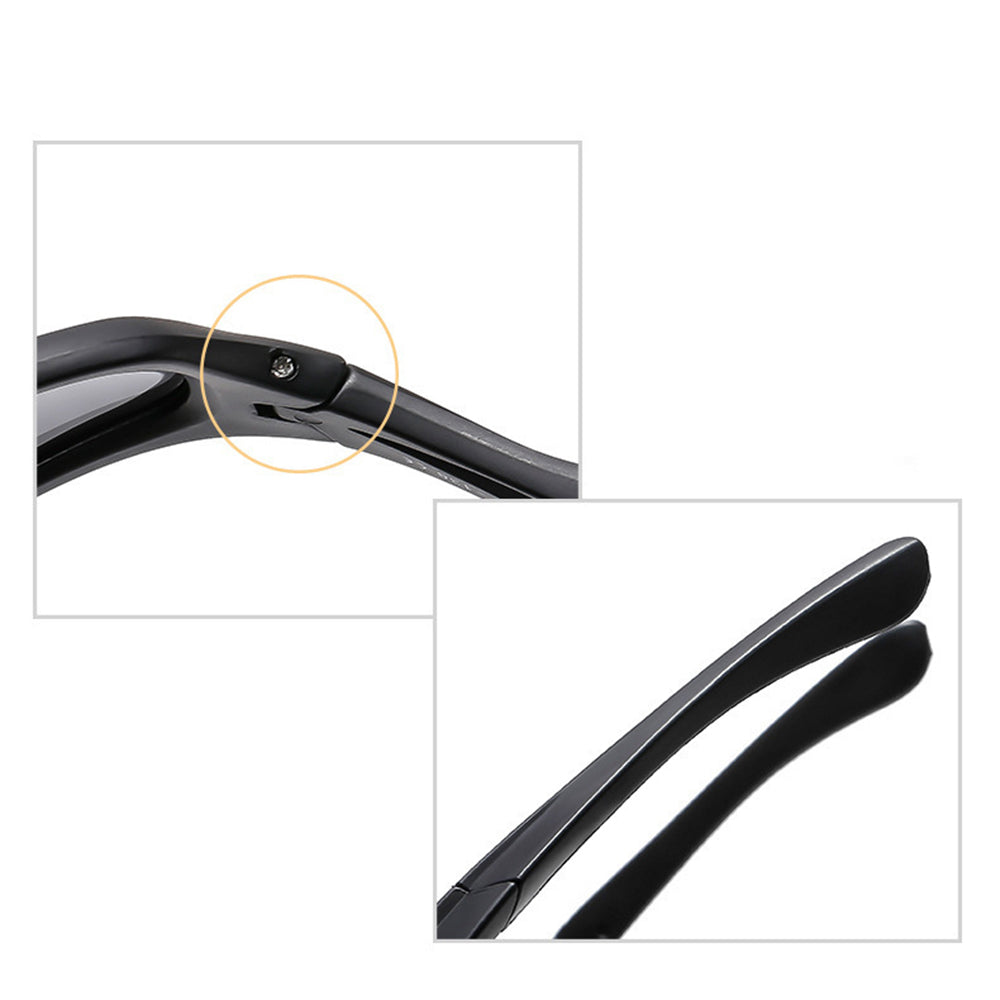 Unisex Fahrradbrille Techsuit 9309, polarisiert, schwarz braun