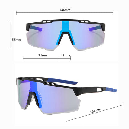 Unisex Fahrradbrille Techsuit 9963, Schwarz