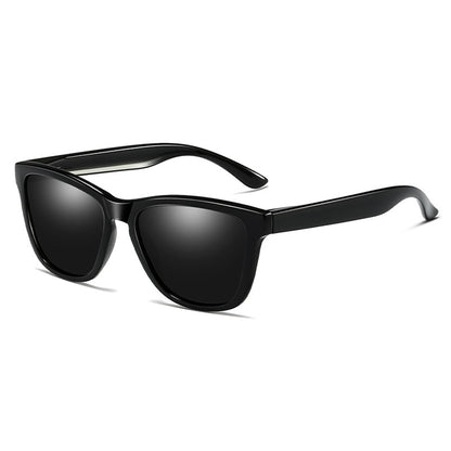 Herren-Sonnenbrille Techsuit 0717, polarisiert, UV-Schutz, schwarz