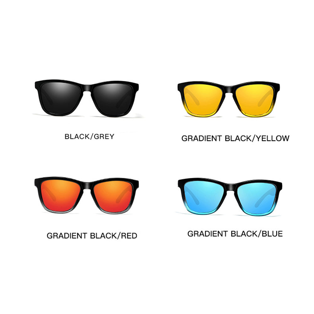 Men's Techsuit 0717 Sunglasses, Polarized, UV Protection, Black Yellow
