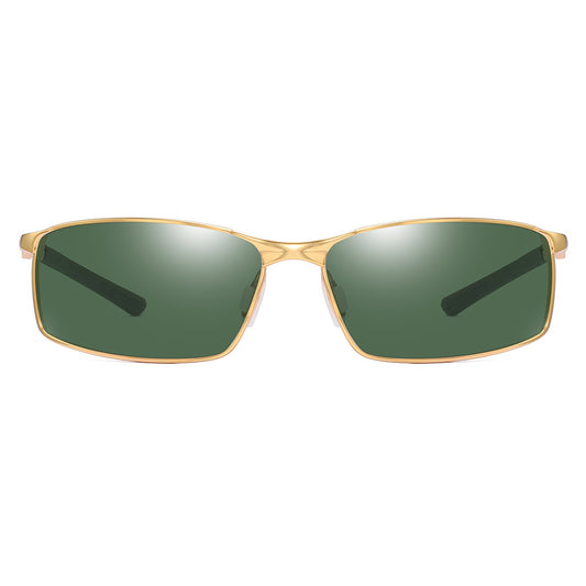 Herren-Sonnenbrille Techsuit 559, polarisiert, UV-Schutz, goldgrün